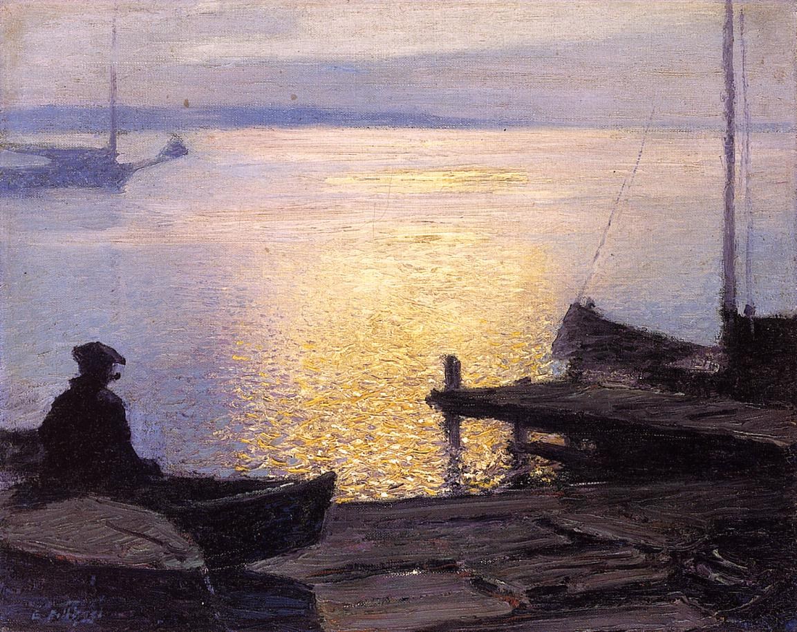 Edward Henry Potthast Along the Mystic River